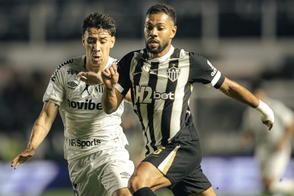 Onde assistir Atlético-MG x Santos ao vivo? Veja transmissão e escalações da Sul-Americana 2 Atlético e Santos se enfrentam na Sul-Americana - Foto: Pedro Souza / Atlético